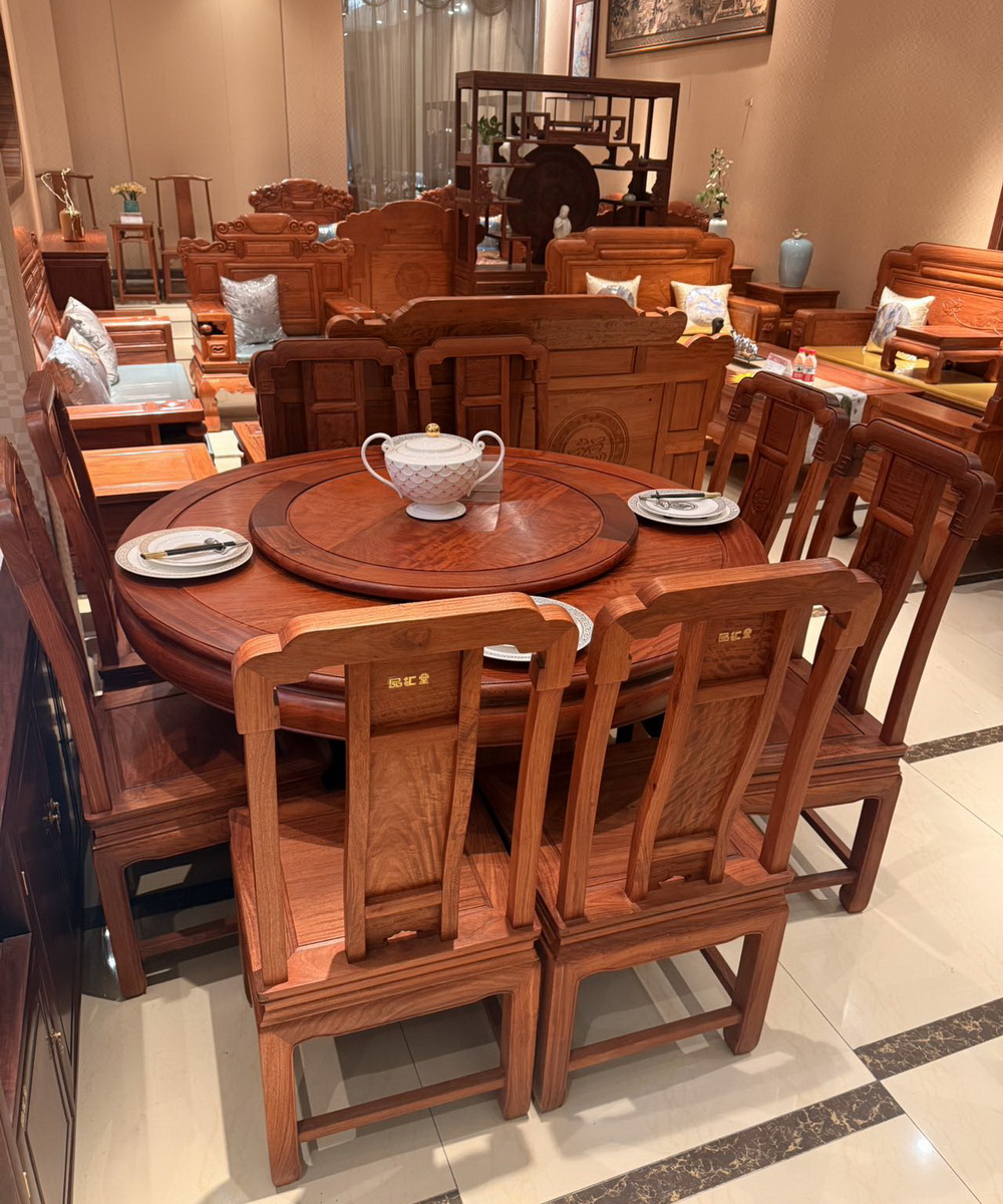 缅甸花梨圆餐桌